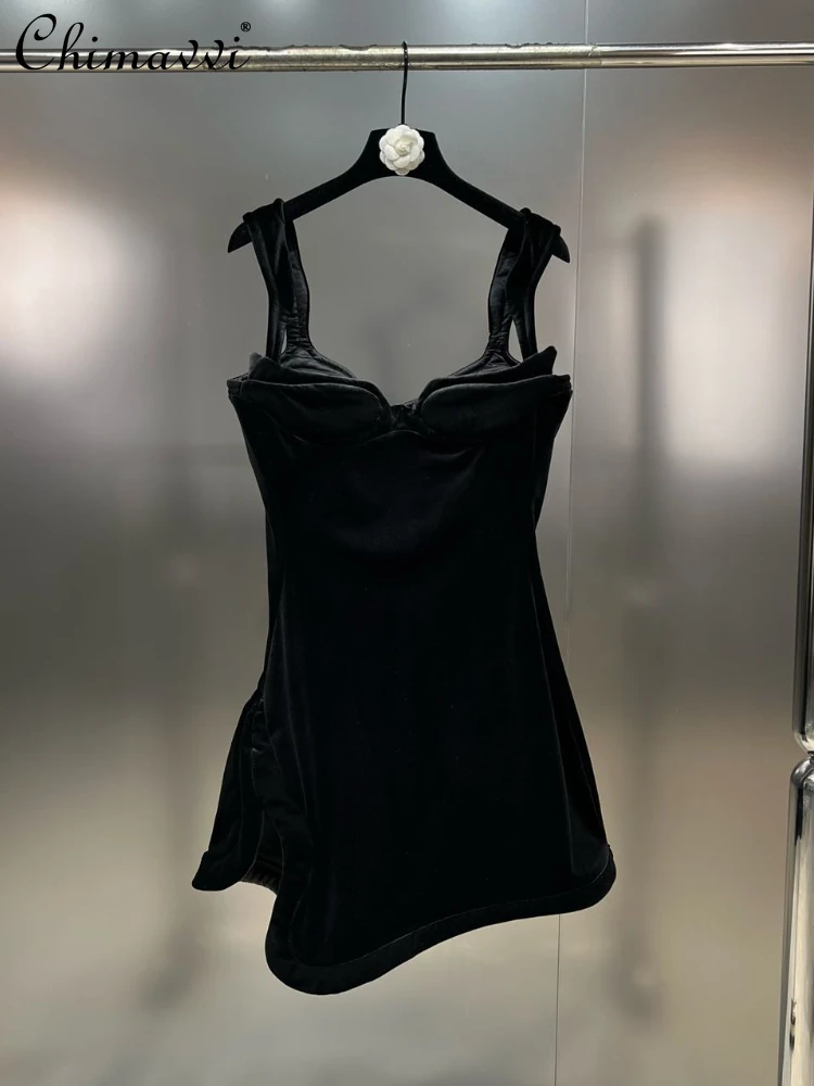 Hepburn Style Sexy Hot Girl Velvet Women's Dress Spring Summer Fashion Square Collar High Waist Sleeveless Black Slim Fit Dress
Hepburn Style Sexy Hot Girl Velvet Women's Dress Spring Summer Fashion Square Collar High Waist Sleeveless Black Slim Fit Dress