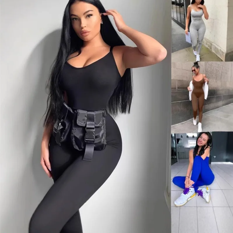 Sports Jumpsuit 2026 Summer Women's New Black Fashion Solid Yoga Sports Bodycon Jumpsuit For Women Breathable Activewear Clothes
Sports Jumpsuit 2026 Summer Women's New Black Fashion Solid Yoga Sports Bodycon Jumpsuit For Women Breathable Activewear Clothes