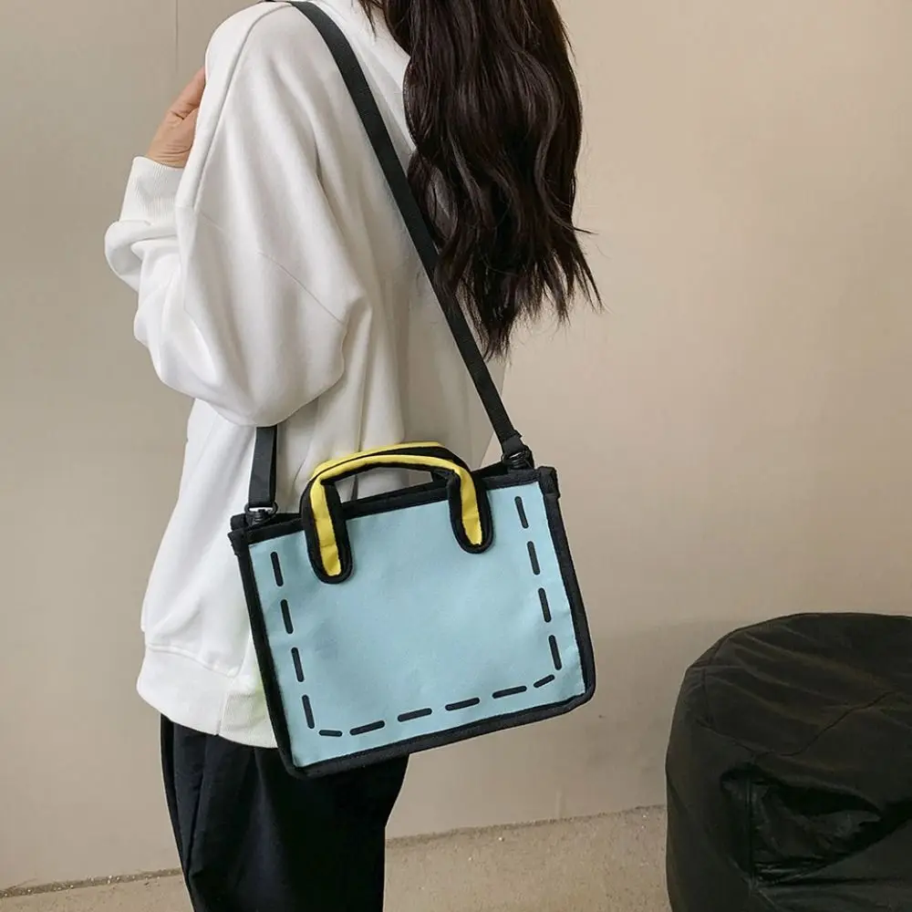 Cute Cartoon 2D Printed Tote Bag Creative Canvas Comic Shoulder Bag Comic Bookbag All-match Handbag Travel
Cute Cartoon 2D Printed Tote Bag Creative Canvas Comic Shoulder Bag Comic Bookbag All-match Handbag Travel
