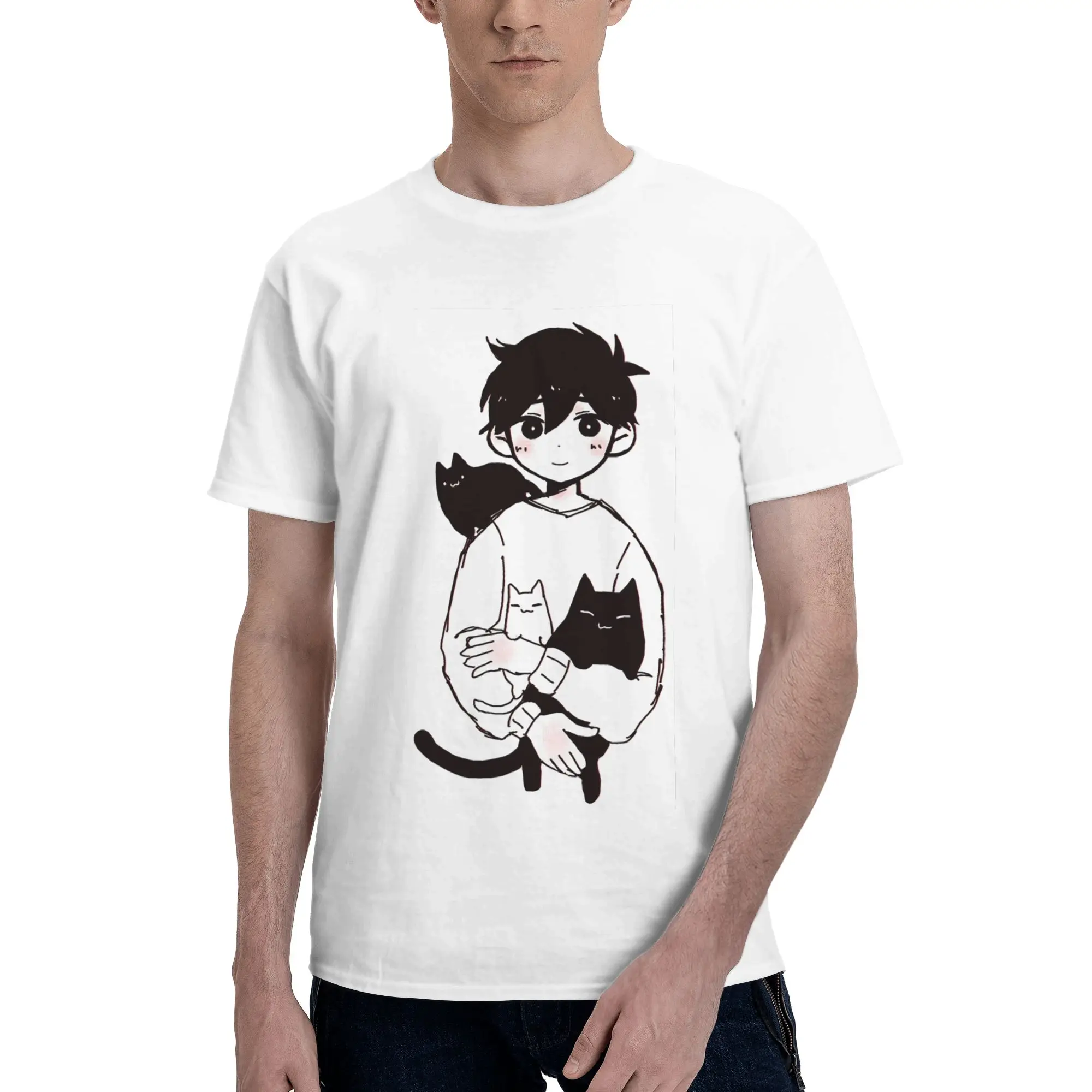 Omori Sunny and Mewo 100% Cotton T-Shirt Men'sFashion T Shirts Men O-Neck Short Sleeve S-6XL
Omori Sunny and Mewo 100% Cotton T-Shirt Men'sFashion T Shirts Men O-Neck Short Sleeve S-6XL