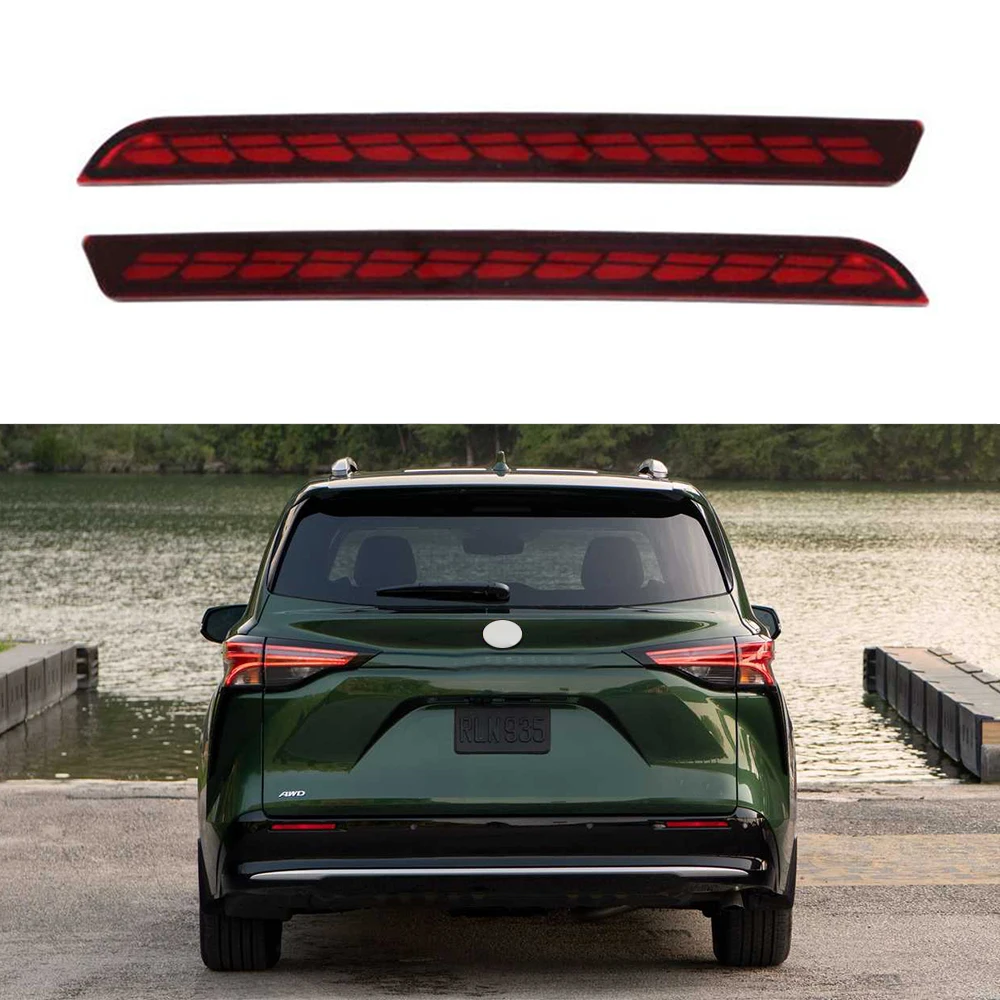 LED Car Rear Bumper Reflector Tail Light Brake Lamp Turn Signal Accessories for Toyota Sienna 2021 2022 2023
LED Car Rear Bumper Reflector Tail Light Brake Lamp Turn Signal Accessories for Toyota Sienna 2021 2022 2023