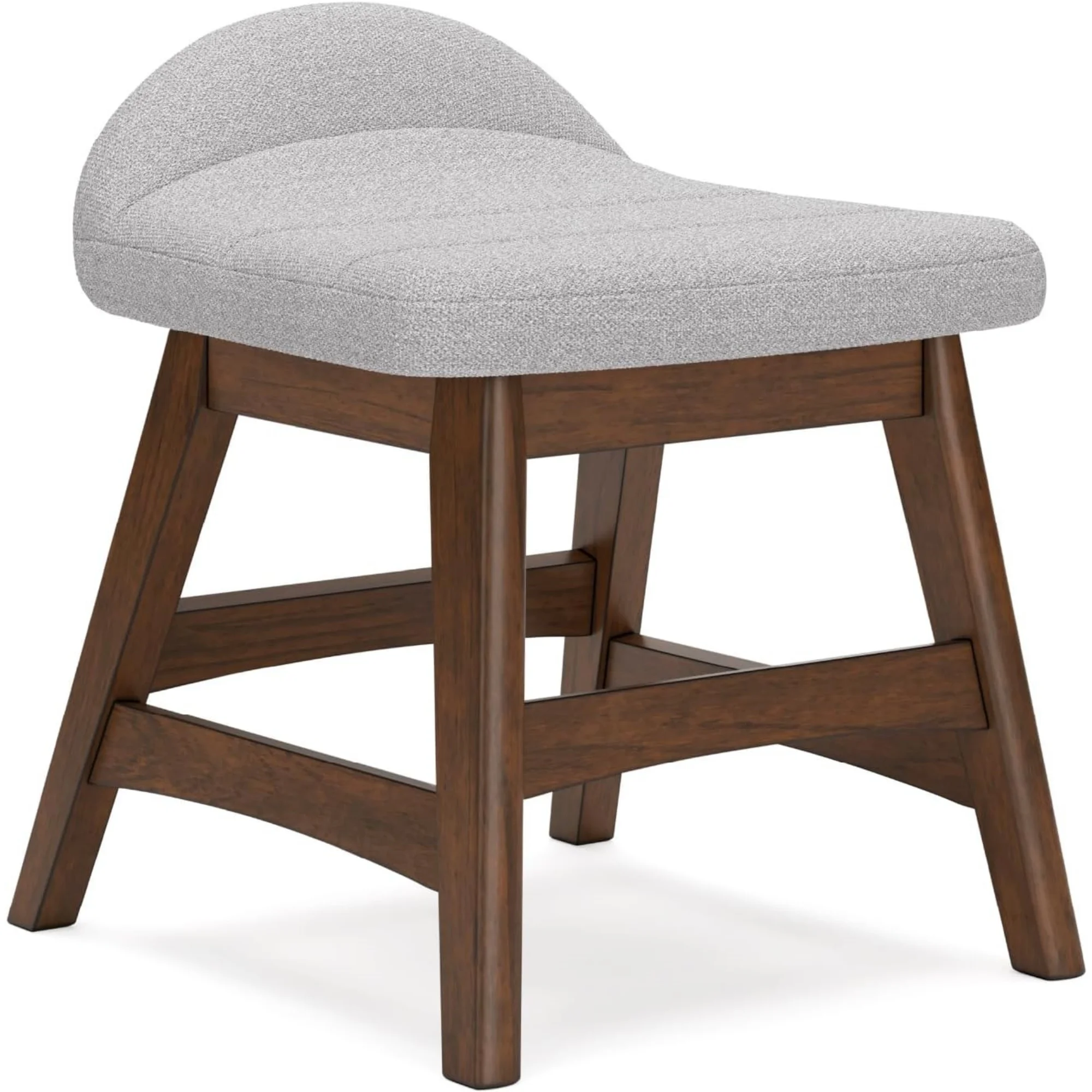 Casual Upholstered Armless Home Office Desk Chair with Backless Design, Light Gray & Light Brown
Casual Upholstered Armless Home Office Desk Chair with Backless Design, Light Gray & Light Brown