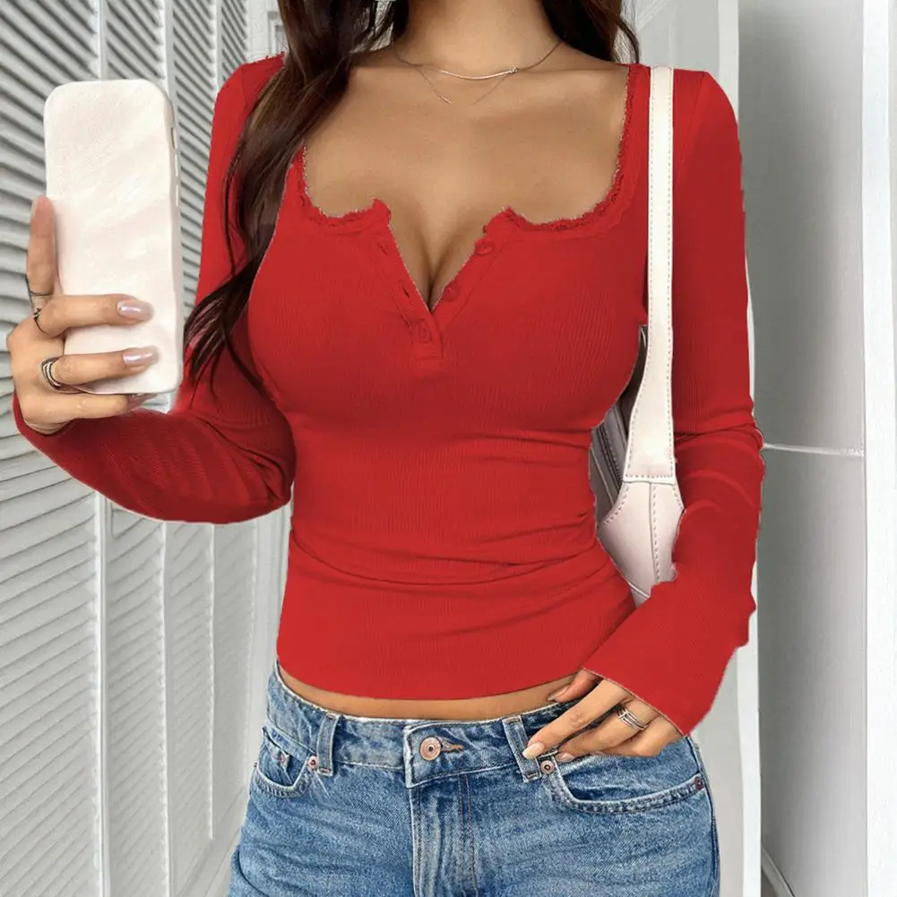 Ladies Lace Detail Shirt Women Figure Flattering Blouse Regular Fit Long Sleeve V Neck Lace Pullover Tops Spring Blouse 80%
Ladies Lace Detail Shirt Women Figure Flattering Blouse Regular Fit Long Sleeve V Neck Lace Pullover Tops Spring Blouse 80%