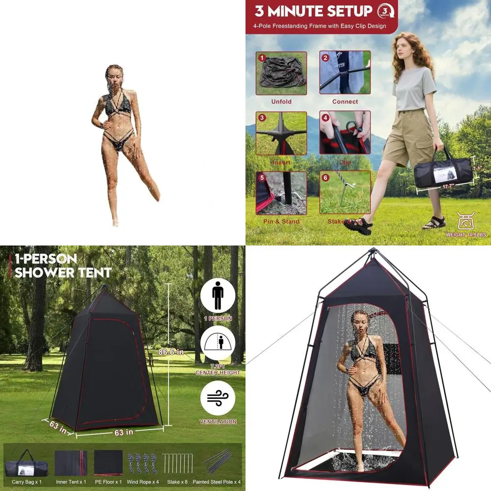 Портативная палатка-душ для улицы с полом и защитой от УФ-излучения UPF 50+ для походов, рыбалки, пляжа
Портативная палатка-душ для улицы с полом и защитой от УФ-излучения UPF 50+ для походов, рыбалки, пляжа