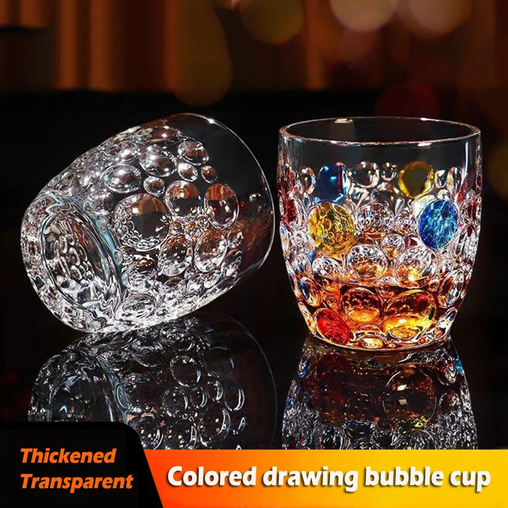 INS color drawing bubble glass cup, Light luxury whisky glass, Vintage Semir beer mug, Bar wine glasses, Home wine set, 2pcs/lot
INS color drawing bubble glass cup, Light luxury whisky glass, Vintage Semir beer mug, Bar wine glasses, Home wine set, 2pcs/lot