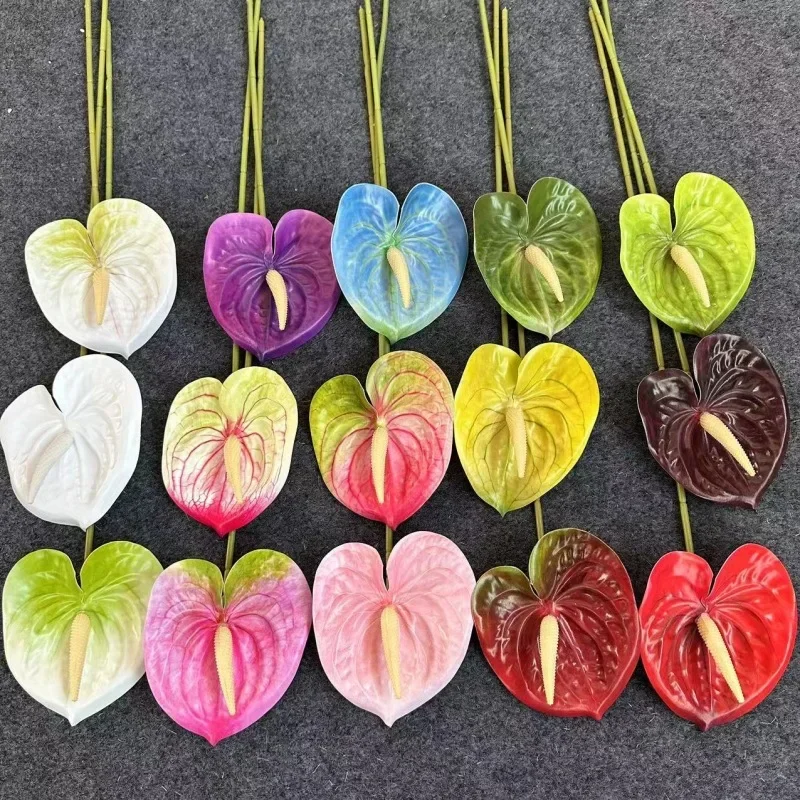 10Pcs/lot Plastic Artificial Flowers Anthurium Wedding Hall Layout Home Decoration Fake Flowers Palm Party Floral Arrangement
10Pcs/lot Plastic Artificial Flowers Anthurium Wedding Hall Layout Home Decoration Fake Flowers Palm Party Floral Arrangement