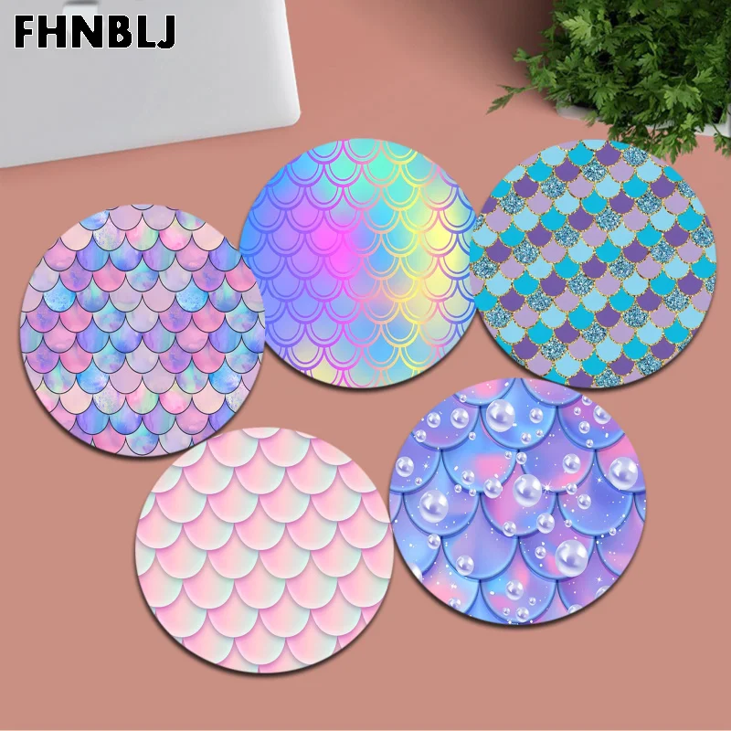 Mermaid Scale Mousepad Small Round Office Student Gaming Thickened Writing Pad Non-slip Cushion Mouse Pad For PC Computer Table
Mermaid Scale Mousepad Small Round Office Student Gaming Thickened Writing Pad Non-slip Cushion Mouse Pad For PC Computer Table