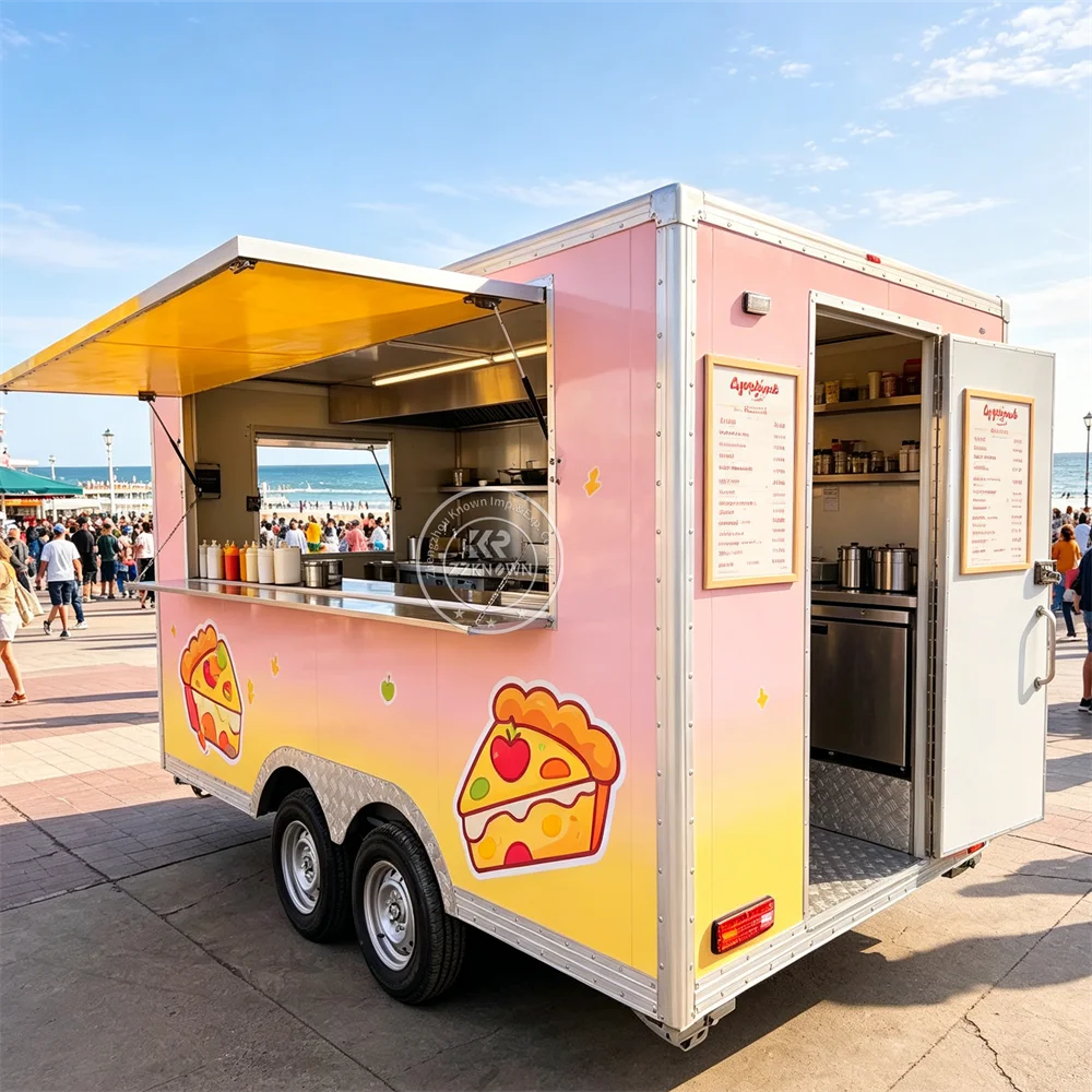 Mobile Concession Food Trailer Custom Outdoor Ice Cream Cart Street Food Truck Trailer With Full Kitchen For Sale
Mobile Concession Food Trailer Custom Outdoor Ice Cream Cart Street Food Truck Trailer With Full Kitchen For Sale