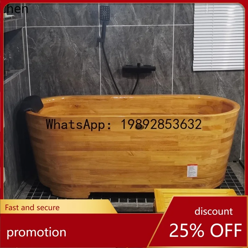 YFY Beauty Salon Rubber Wood Bucket Adult Bath Bucket Household Solid Wood Bathtub
YFY Beauty Salon Rubber Wood Bucket Adult Bath Bucket Household Solid Wood Bathtub
