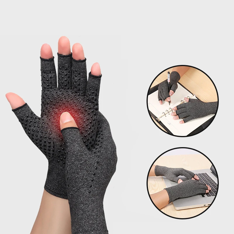 Half Finger Compression Gloves Anti-Slip Silicone Joint Support Cycling Fitness Sports Unisex for Men Women
Half Finger Compression Gloves Anti-Slip Silicone Joint Support Cycling Fitness Sports Unisex for Men Women