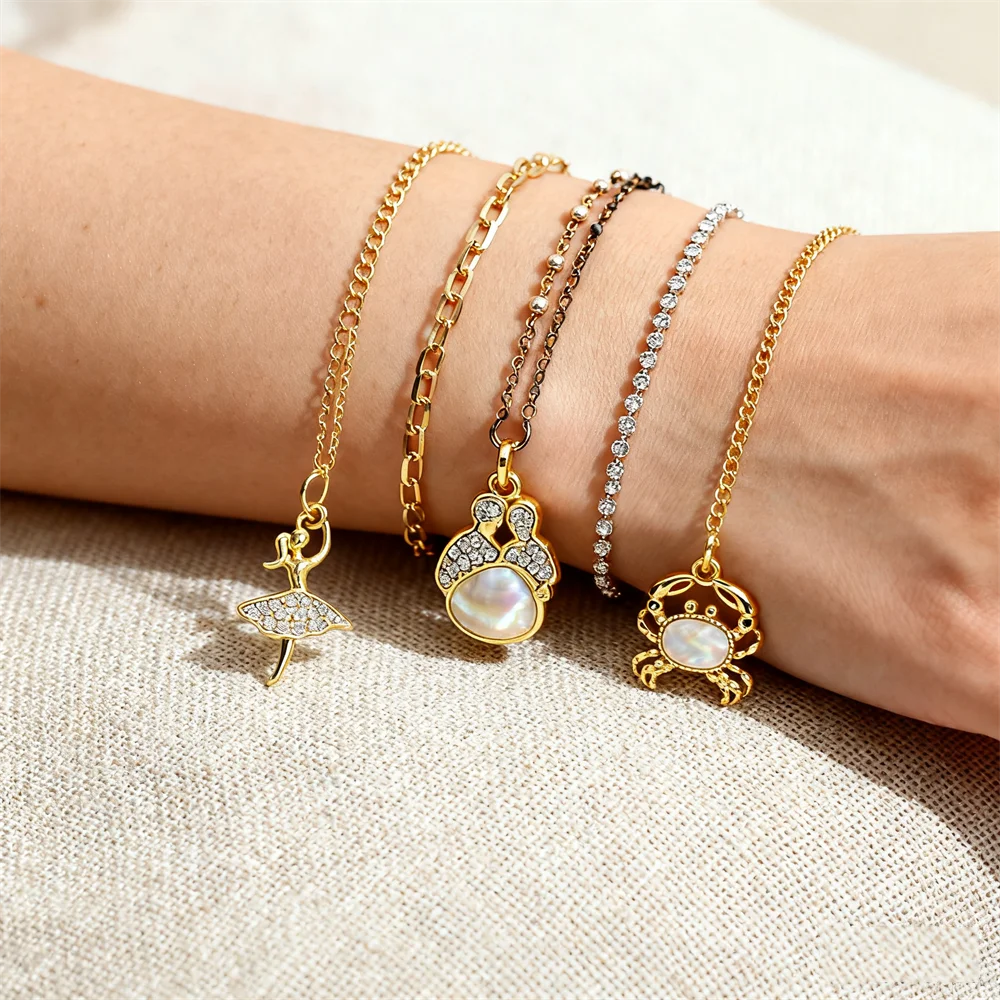 5 шт. подвески для ювелирных изделий «сделай сам», подвески, балерина, обнимающая краб, пара, циркон, инкрустированная ракушка, изготовление ожерелья, браслета, аксессуары
5 шт. подвески для ювелирных изделий «сделай сам», подвески, балерина, обнимающая краб, пара, циркон, инкрустированная ракушка, изготовление ожерелья, браслета, аксессуары