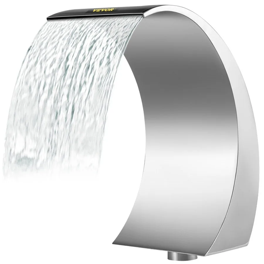 Pool Waterfall Fountain Stainless Steel Fountain 15.4 x 7.9 x 1.5 Silver Pool Fountains for Ground Pools Garden Outdoor Waterf
Pool Waterfall Fountain Stainless Steel Fountain 15.4 x 7.9 x 1.5 Silver Pool Fountains for Ground Pools Garden Outdoor Waterf