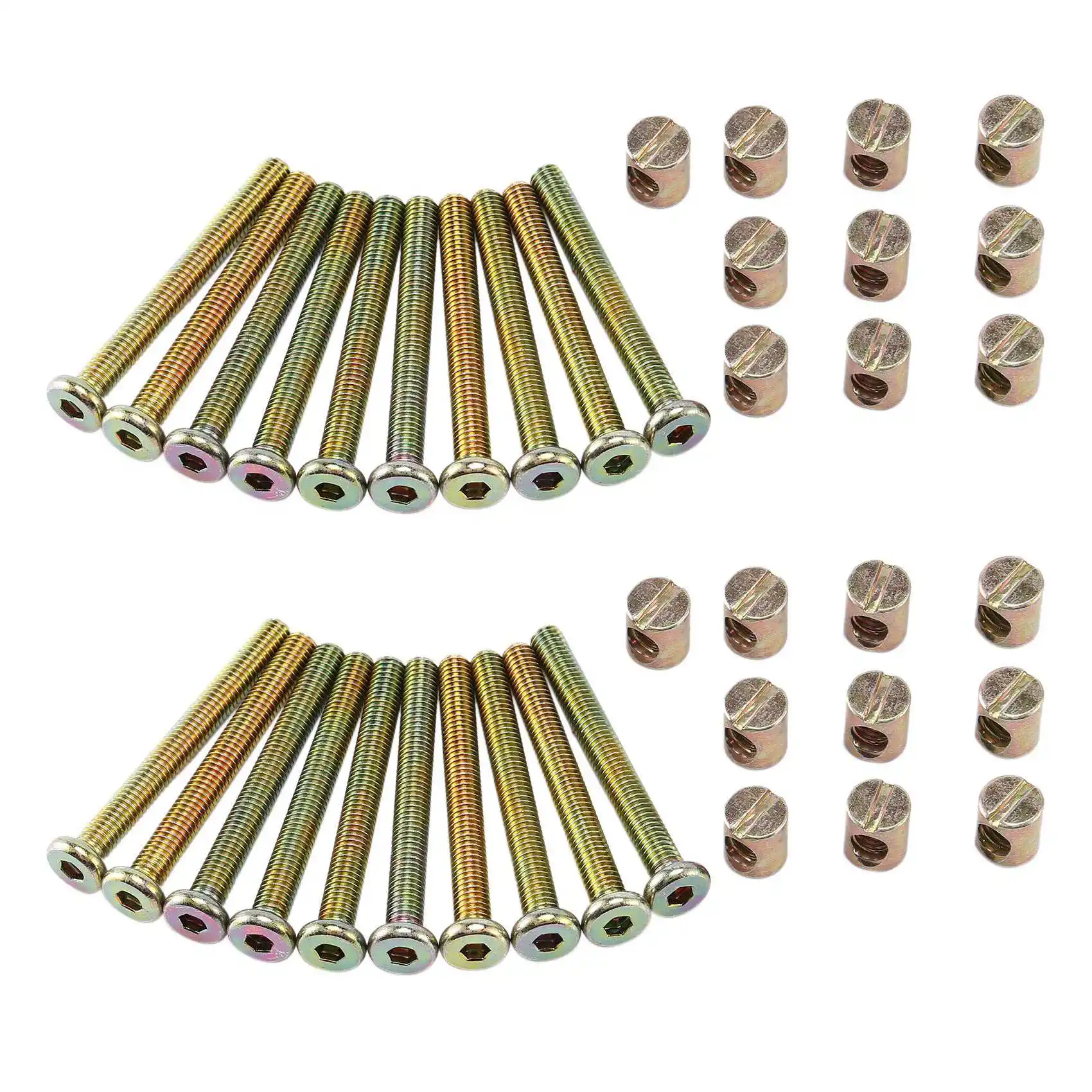 ABRW-2X Hex Socket Head Cap Screws Furniture Bolt With Threaded M 6X55 MM Barrel Nuts Cross Dowel Slotted Furniture Nut
ABRW-2X Hex Socket Head Cap Screws Furniture Bolt With Threaded M 6X55 MM Barrel Nuts Cross Dowel Slotted Furniture Nut