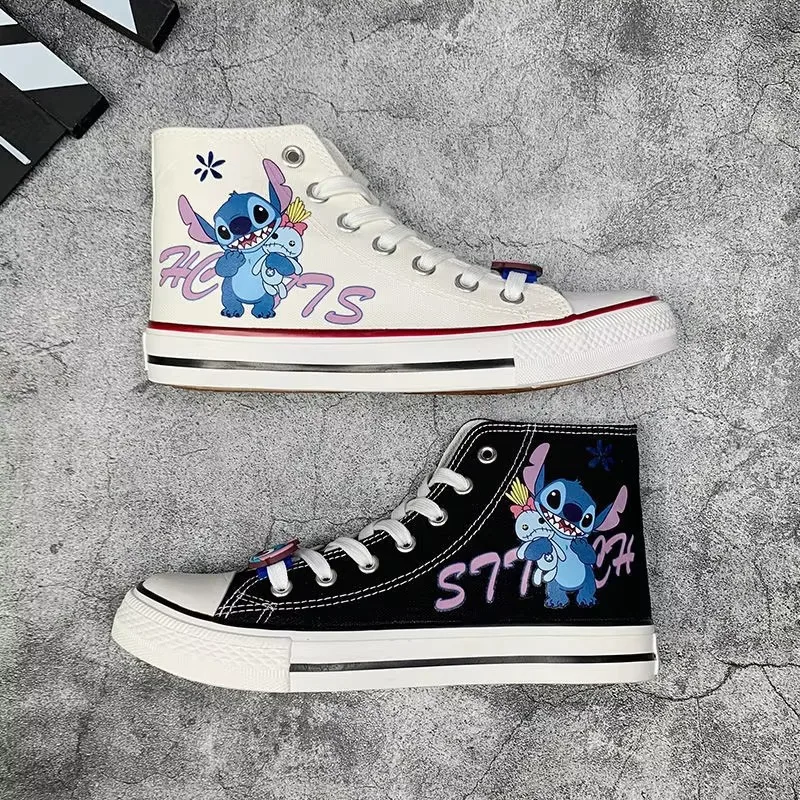 Anime Cartoon Stitch Student Shoes Y2K Creative New Printed Canvas Shoes Fashion Couple High Top Shoes Gift for Friend
Anime Cartoon Stitch Student Shoes Y2K Creative New Printed Canvas Shoes Fashion Couple High Top Shoes Gift for Friend