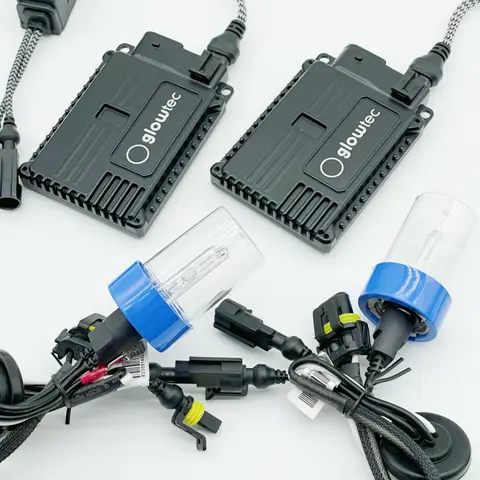 2026 CANBUS 35W HEADLIGHT HID KIT SLIM BALLAST - Bulbs H1 H3 H7 H8/9/11 4300K 6000K 8000K 10000K 12000K GLOWTEC