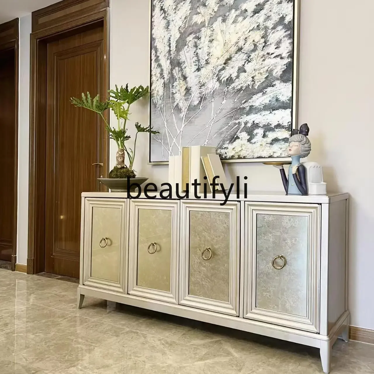 D06 Cascod Entrance Cabinet American Solid Wood Light Luxury French Solid Wood Gold Foil Side Cabinet
D06 Cascod Entrance Cabinet American Solid Wood Light Luxury French Solid Wood Gold Foil Side Cabinet