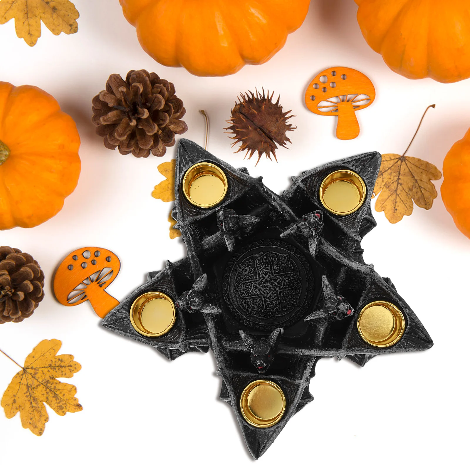 Resin Bat Holder Halloween Decor Party Home Decoration Candlestick Holder Tealight Container Desktop Ornament Spooky
Resin Bat Holder Halloween Decor Party Home Decoration Candlestick Holder Tealight Container Desktop Ornament Spooky