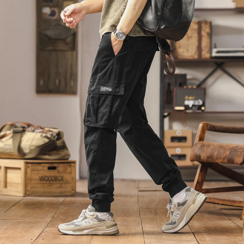 Men's summer style American street fashion cotton multi bag ankle pants retro solid color washed wear-resistant work pants
Men's summer style American street fashion cotton multi bag ankle pants retro solid color washed wear-resistant work pants