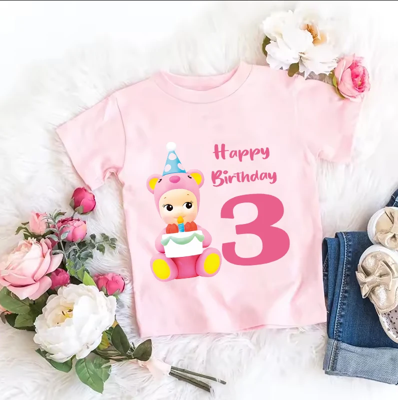 Sonny Angel T Shirt Kids Baby Cotton Tee Shirt Infant Girl Birthday Numbers 1-9 Print Tops Short Sleeve Summer Clothes Gift
Sonny Angel T Shirt Kids Baby Cotton Tee Shirt Infant Girl Birthday Numbers 1-9 Print Tops Short Sleeve Summer Clothes Gift