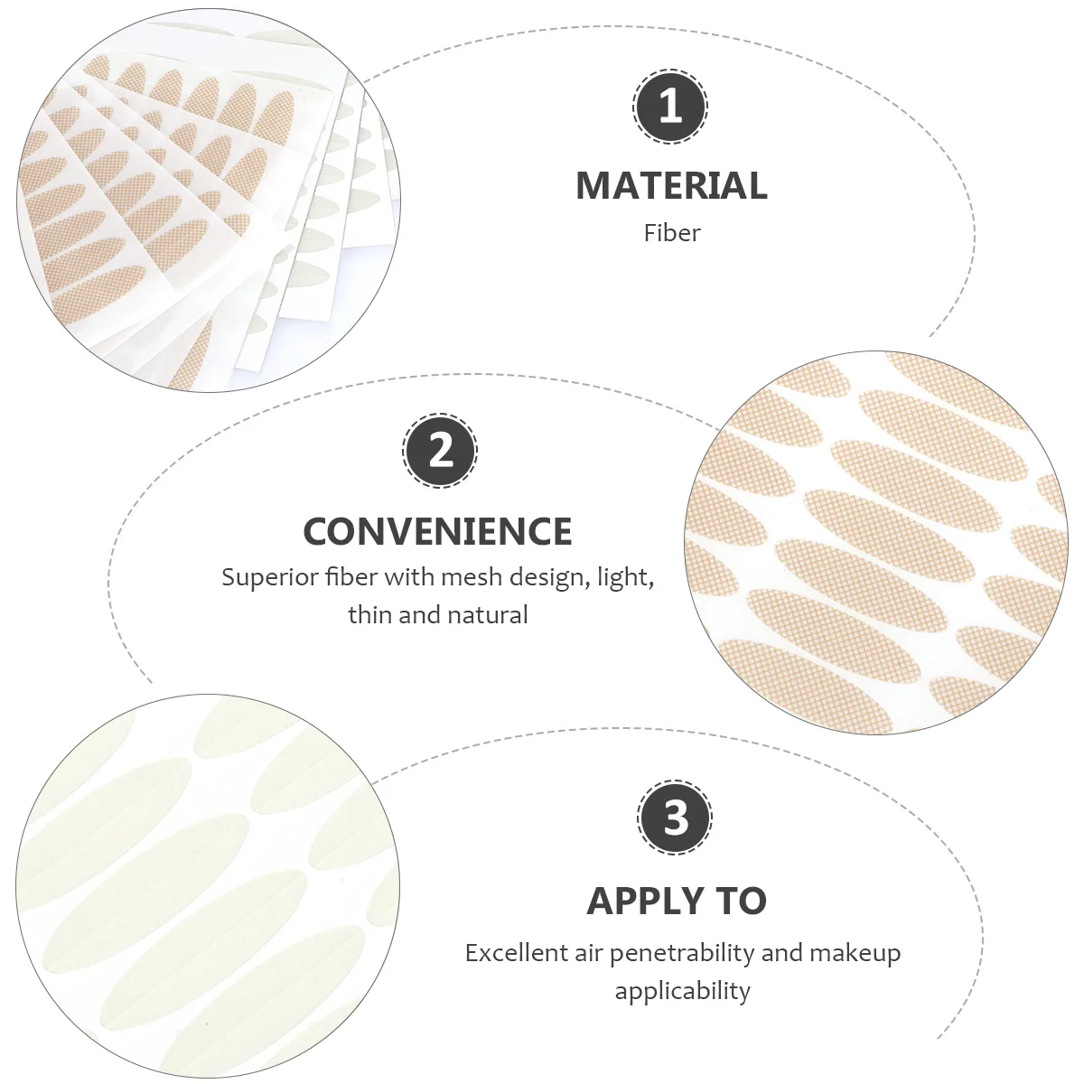 12pcs Double Sticker Invisible Skin Color Eyelid Tape Fiber Natural Light Thin Superior Mesh Design Air Penetrability Makeup
12pcs Double Sticker Invisible Skin Color Eyelid Tape Fiber Natural Light Thin Superior Mesh Design Air Penetrability Makeup