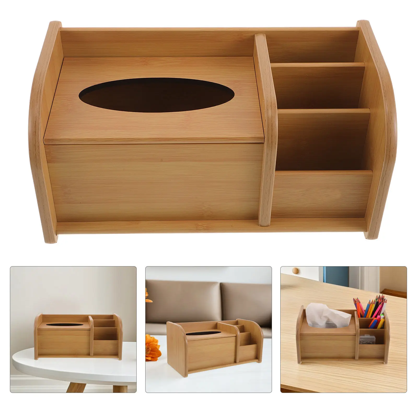 Multi Functional Tissue Box Holder Desktop Shelf With Compartments Save Space For Remote Office Living Room Coffee Table
Multi Functional Tissue Box Holder Desktop Shelf With Compartments Save Space For Remote Office Living Room Coffee Table
