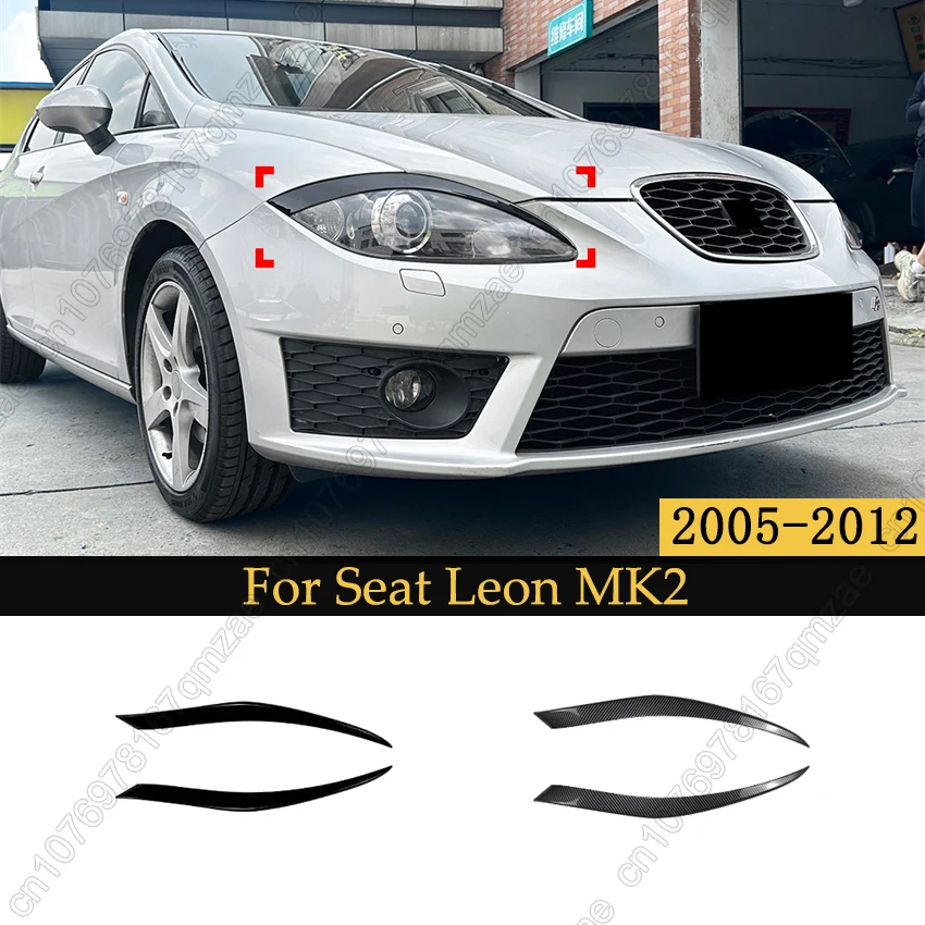 Для Seat Leon MK2 TDI TSI TFSI 2005-2012 наклейки на фары для бровей из углеродного волокна, 2 шт., модификация фар автомобиля, комплекты кузова 
Для Seat Leon MK2 TDI TSI TFSI 2005-2012 наклейки на фары для бровей из углеродного волокна, 2 шт., модификация фар автомобиля, комплекты кузова