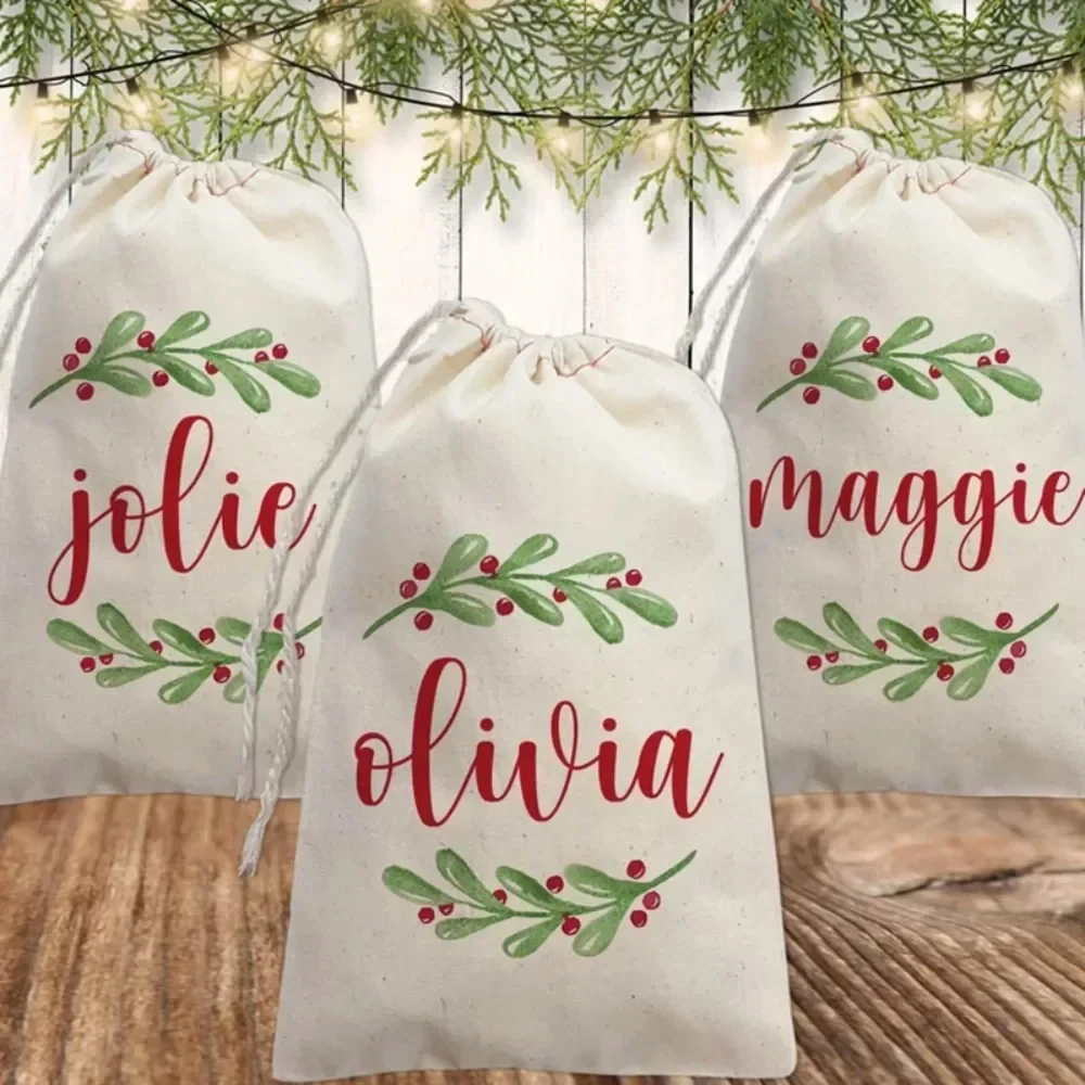 3pcs Personalized Custom names bags Kid boy girl Christmas treat Merry Xmas eve Holiday gift present tree home table decoration
3pcs Personalized Custom names bags Kid boy girl Christmas treat Merry Xmas eve Holiday gift present tree home table decoration