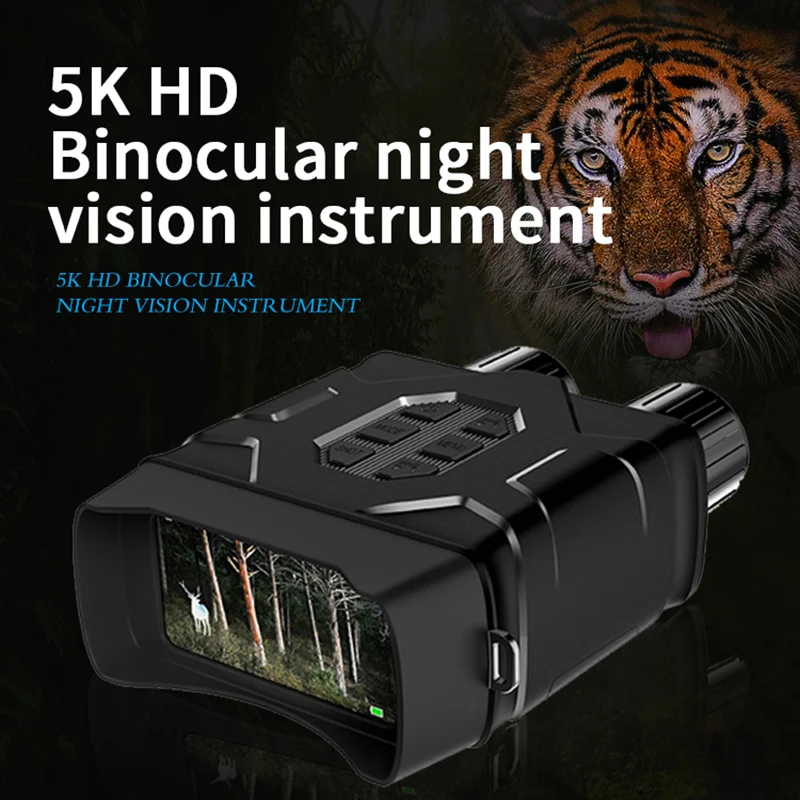 N016 WiFi Binoculars 5K UHD Night Vision 4Inch Screen 52MP 10X Digital Zoom Low/No Light Vision Telescope for Hunting Camping
N016 WiFi Binoculars 5K UHD Night Vision 4Inch Screen 52MP 10X Digital Zoom Low/No Light Vision Telescope for Hunting Camping