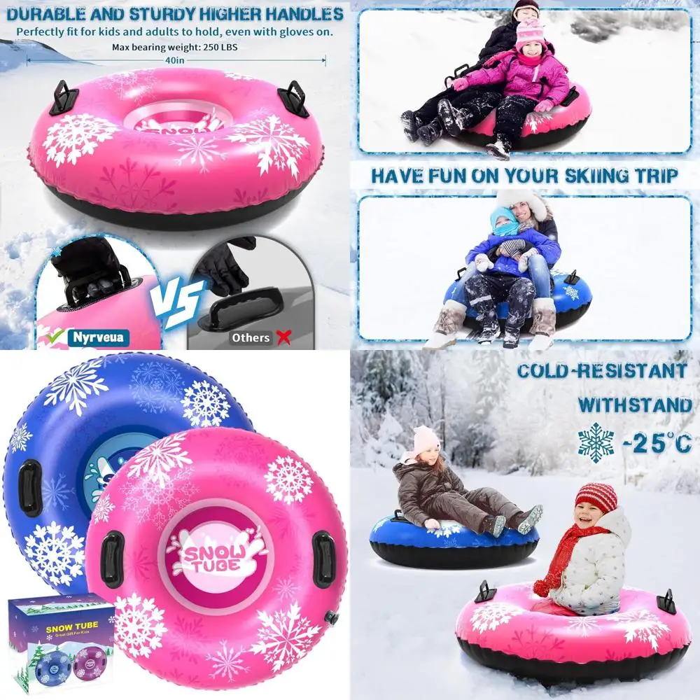 4-Pack 36 or 2-Pack 40 Heavy-Duty Snow Sleds with Double Bottom and Handles, Ideal for Kids and Adults, Outdoor Winter Fun for F
4-Pack 36 or 2-Pack 40 Heavy-Duty Snow Sleds with Double Bottom and Handles, Ideal for Kids and Adults, Outdoor Winter Fun for F