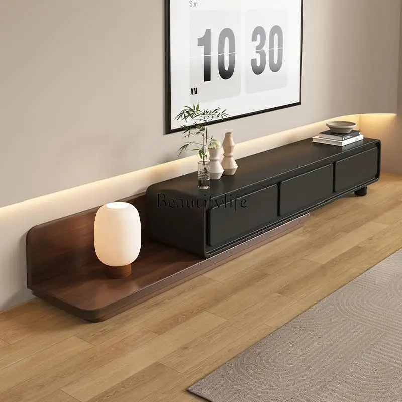 Simple modern living room small apartment light luxury floor cabinet retractable TV cabinet
Simple modern living room small apartment light luxury floor cabinet retractable TV cabinet