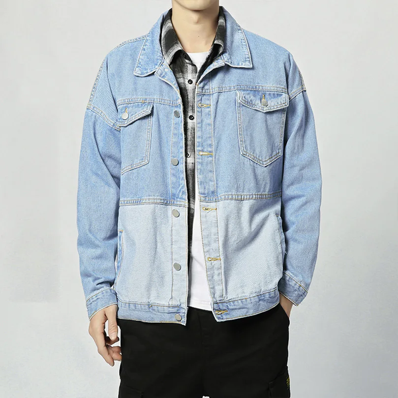Vintage Denim Jacket Men Spring Patchwork Quilted Waistcoat Male Streetwear Men's Fashion Jeans Dresses Coat Nice
Vintage Denim Jacket Men Spring Patchwork Quilted Waistcoat Male Streetwear Men's Fashion Jeans Dresses Coat Nice