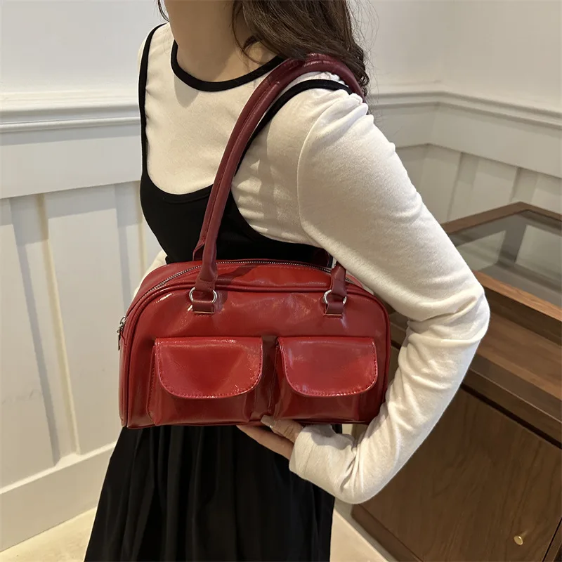 Fashion Small Underarm Bags for Women Retro Pu Leather Ladies Shoulder Bag Trend Double Pocke Design Female Tote Purses Handbags
Fashion Small Underarm Bags for Women Retro Pu Leather Ladies Shoulder Bag Trend Double Pocke Design Female Tote Purses Handbags