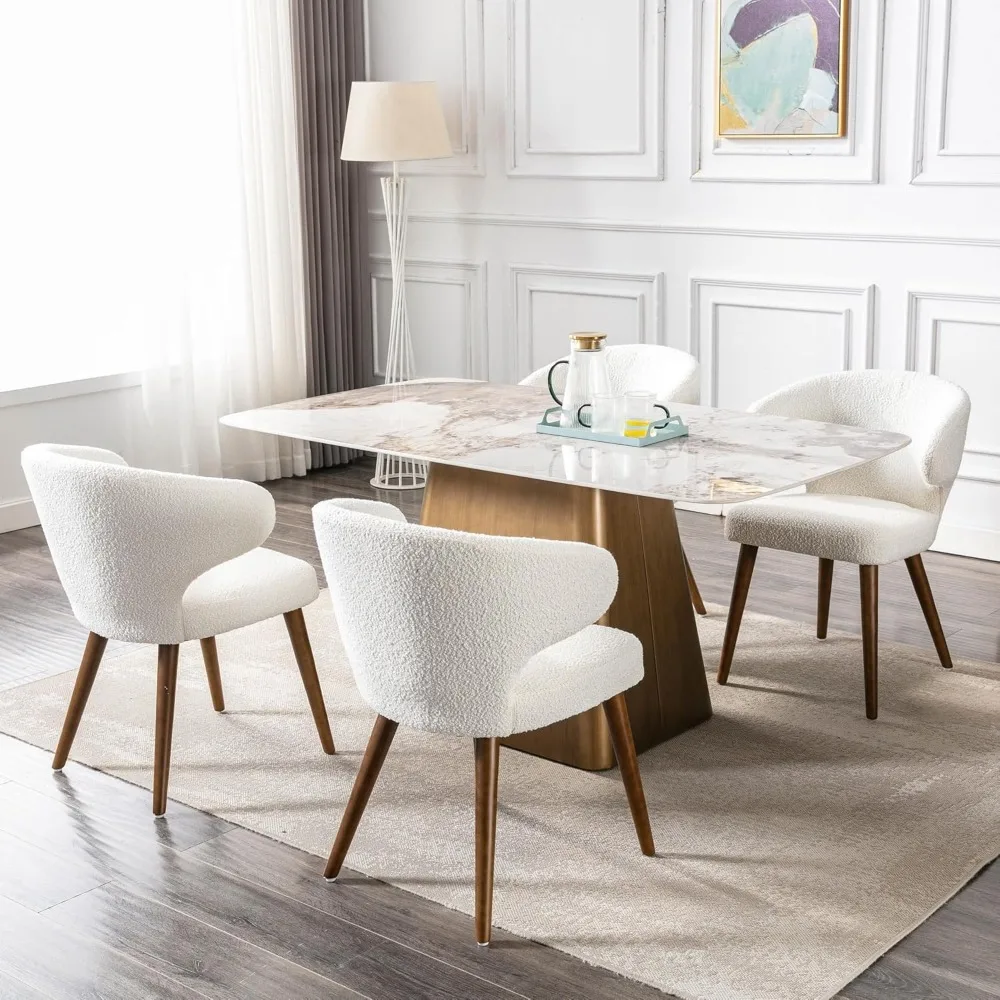 Upholstered dining chairs set of 4, curved wingback accent armless chairs with solid wood legs, suitable for kitchen,dining room
Upholstered dining chairs set of 4, curved wingback accent armless chairs with solid wood legs, suitable for kitchen,dining room