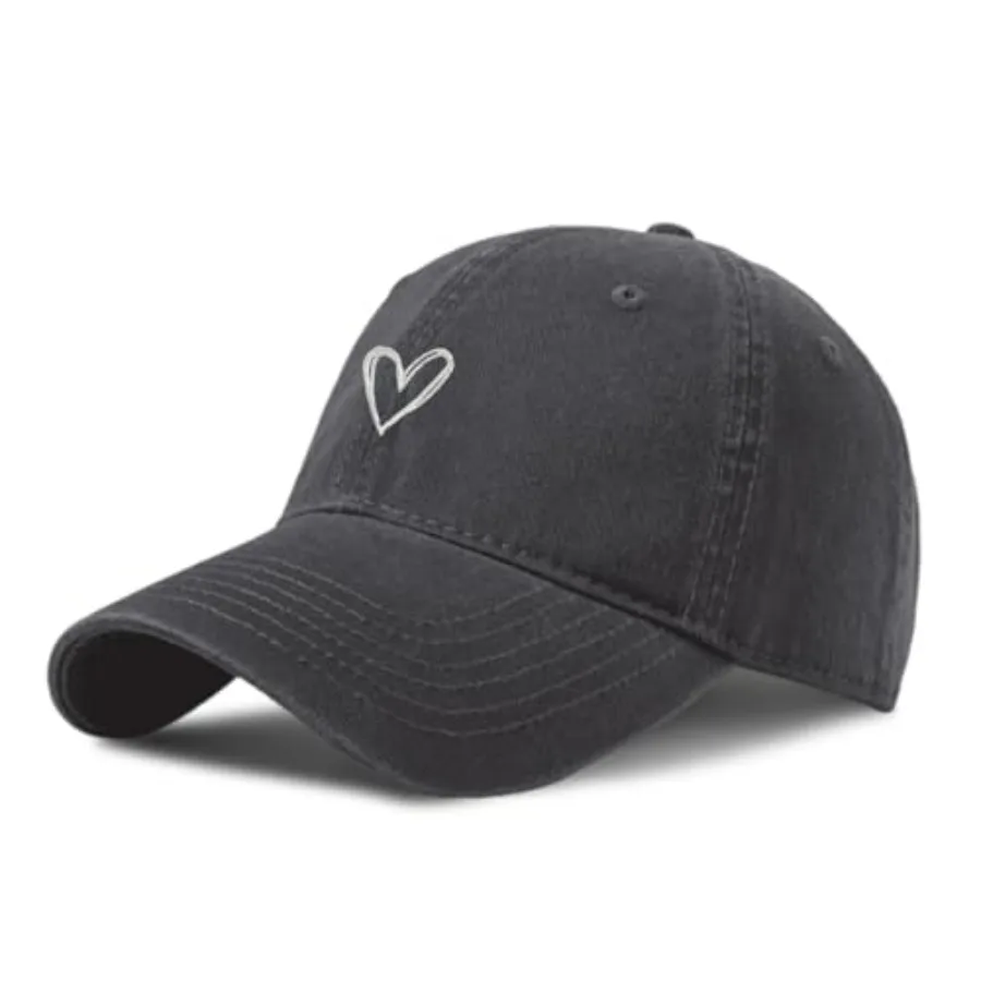 Pairxily Vintage Heart Embroidered Baseball Cap Distressed Adjustable Hat for Women Low Profile Dad Hats Unisex Cotton Cap
Pairxily Vintage Heart Embroidered Baseball Cap Distressed Adjustable Hat for Women Low Profile Dad Hats Unisex Cotton Cap