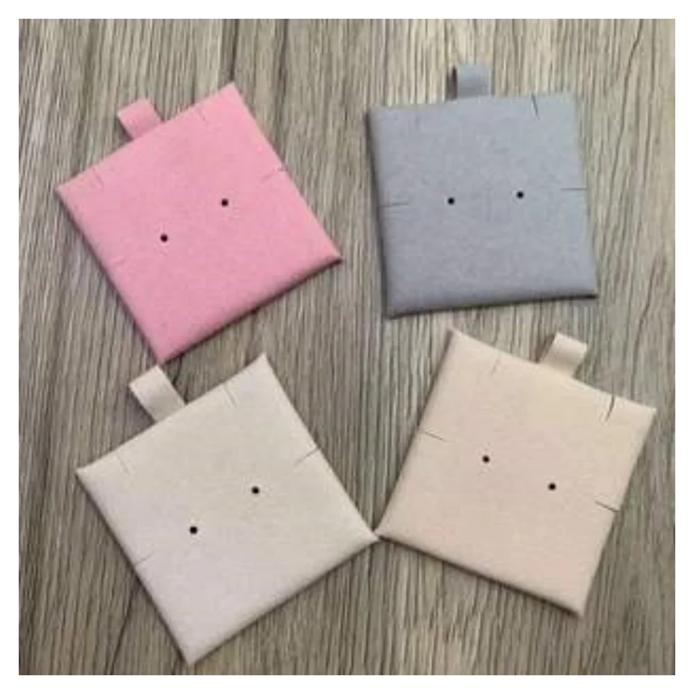 6x6cm Microfiber Jewelry Display Stand Cards Earring Necklaces Organizer Packaging Small Businesses Making Supplies Storage
6x6cm Microfiber Jewelry Display Stand Cards Earring Necklaces Organizer Packaging Small Businesses Making Supplies Storage