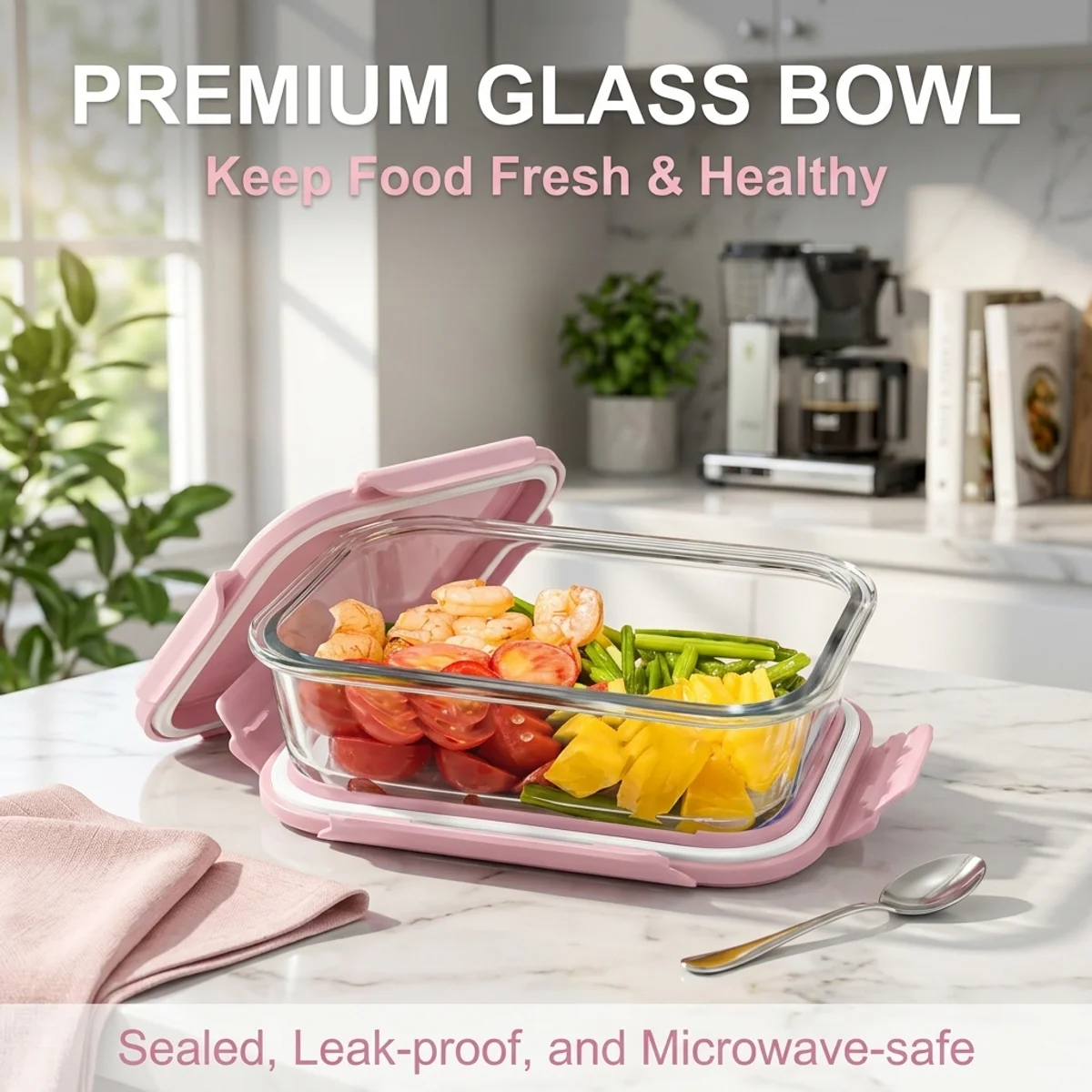 Pink Glass Food Storage Containers,Rectangular High Borosilicate Lunch Box ,Containers Microwave Oven
Pink Glass Food Storage Containers,Rectangular High Borosilicate Lunch Box ,Containers Microwave Oven