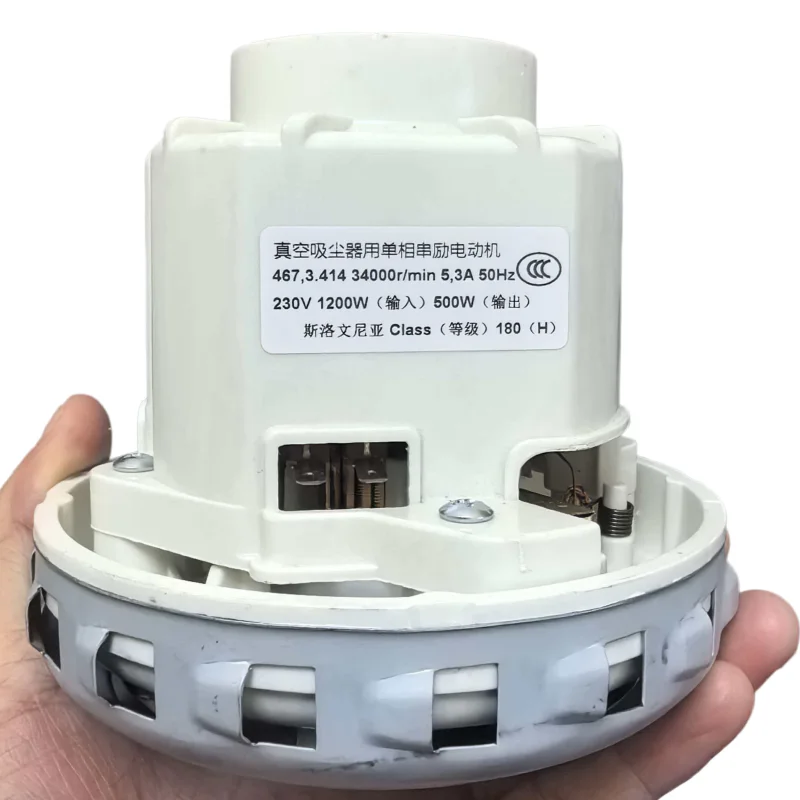 467.3.414 3400r/min 5.3A 50HZ 230V 1200w Vacuum Cleaner MotorFor FESTOOL Mirka 950l dust extractor / Karcher A 2054 replacement
467.3.414 3400r/min 5.3A 50HZ 230V 1200w Vacuum Cleaner MotorFor FESTOOL Mirka 950l dust extractor / Karcher A 2054 replacement