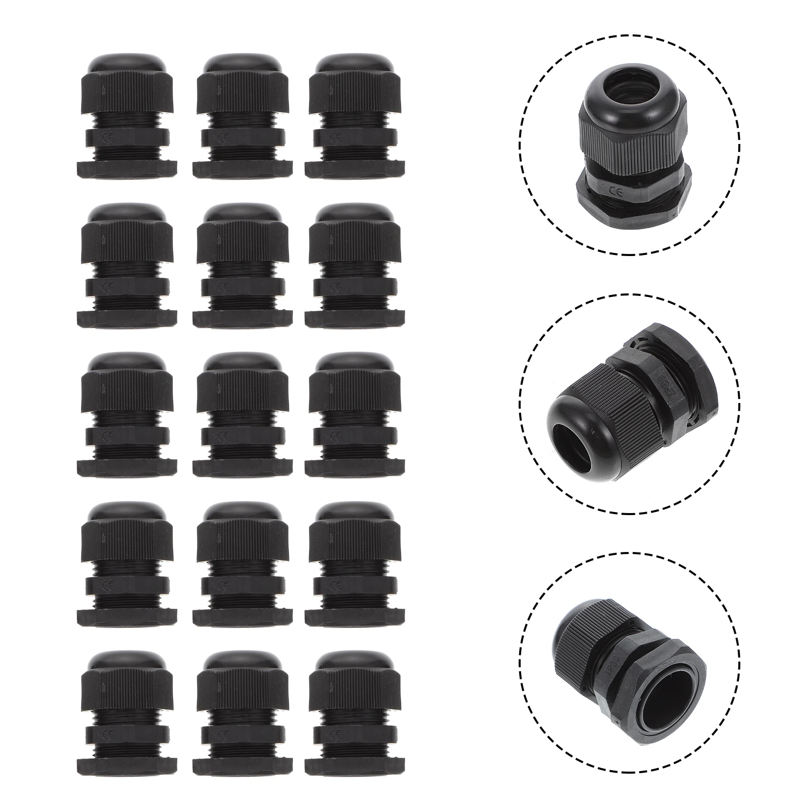 100pcs Waterproof Glands PP Material Durable Cable Connector Strain Relief for Wire Splice Machinery Control Box Cable Glands
100pcs Waterproof Glands PP Material Durable Cable Connector Strain Relief for Wire Splice Machinery Control Box Cable Glands