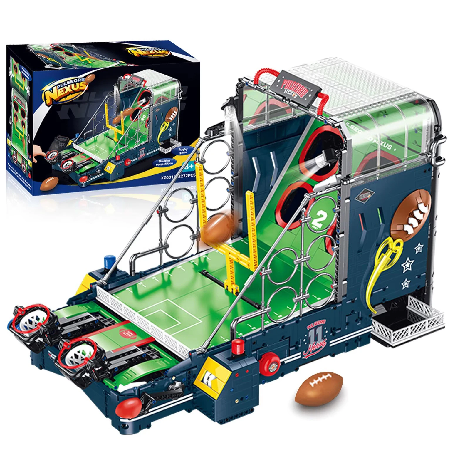 2272 PCS DIY Rugby Building Blocks Set Music LED Light Interactive Tabletop Ball Game Assembly Bricks Desktop Sports Toy Gift For Boys Adults
2272 PCS DIY Rugby Building Blocks Set Music LED Light Interactive Tabletop Ball Game Assembly Bricks Desktop Sports Toy Gift For Boys Adults