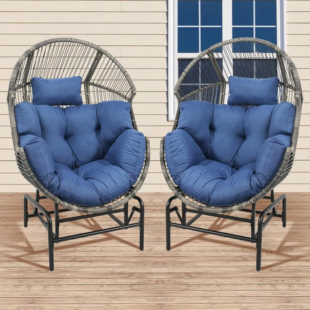 Lounge Rocker Chairs with Cushion and Pillow for Outside Porch Deck Backyard Garden, Hammocks
Lounge Rocker Chairs with Cushion and Pillow for Outside Porch Deck Backyard Garden, Hammocks