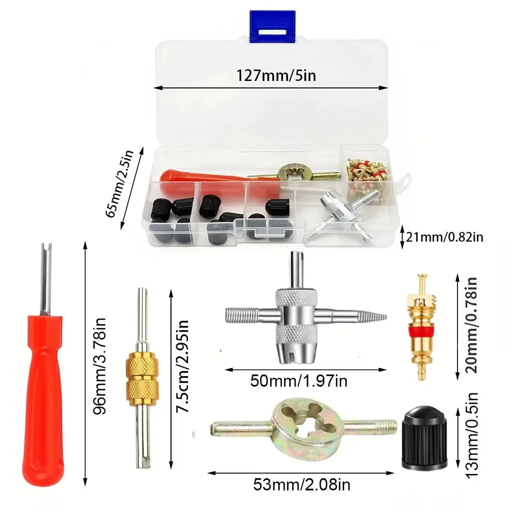 Professional 33 Piece Tire Valve Core Removal Screwdriver Set For Cars Trucks Motorcycles With Ergonomic Slotted Plastic Handle
Professional 33 Piece Tire Valve Core Removal Screwdriver Set For Cars Trucks Motorcycles With Ergonomic Slotted Plastic Handle