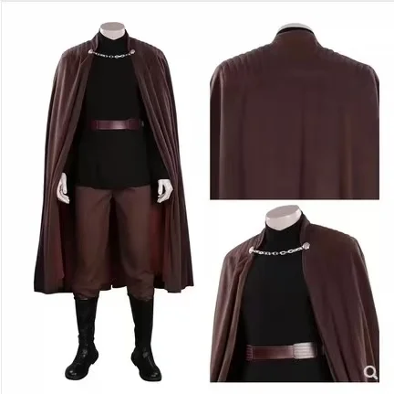 Movie Count Cosplay Dooku Costume Full Set Medieval Warrior Brown Uniform Cloak Suit Halloween Carnival Stage Roleplay Cape
Movie Count Cosplay Dooku Costume Full Set Medieval Warrior Brown Uniform Cloak Suit Halloween Carnival Stage Roleplay Cape
