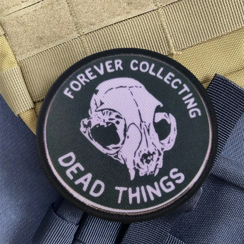 Forever Collecting Dead Things Morale Badge Patches Halloween Party Accessories Sticker Gothic Fashion Punk Rock Tactical Patch
Forever Collecting Dead Things Morale Badge Patches Halloween Party Accessories Sticker Gothic Fashion Punk Rock Tactical Patch