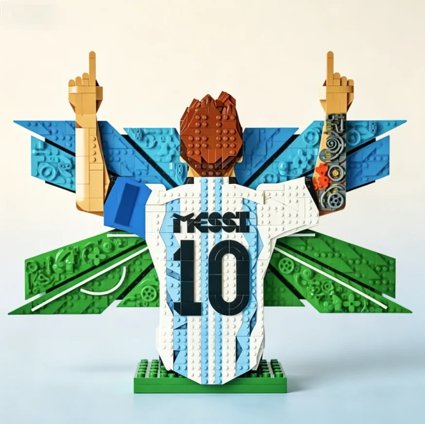 HOT Football Superstar Number 10 Lionel Celebration Building Block Puzzle Model Toy For Holiday Birthday Gifts
HOT Football Superstar Number 10 Lionel Celebration Building Block Puzzle Model Toy For Holiday Birthday Gifts