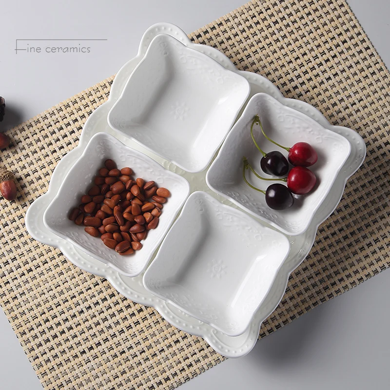 5pcs set, plain white embossed porcelain serving dessert plate, serving dish snack, cake plate set, vintage trinket dish bowl
5pcs set, plain white embossed porcelain serving dessert plate, serving dish snack, cake plate set, vintage trinket dish bowl