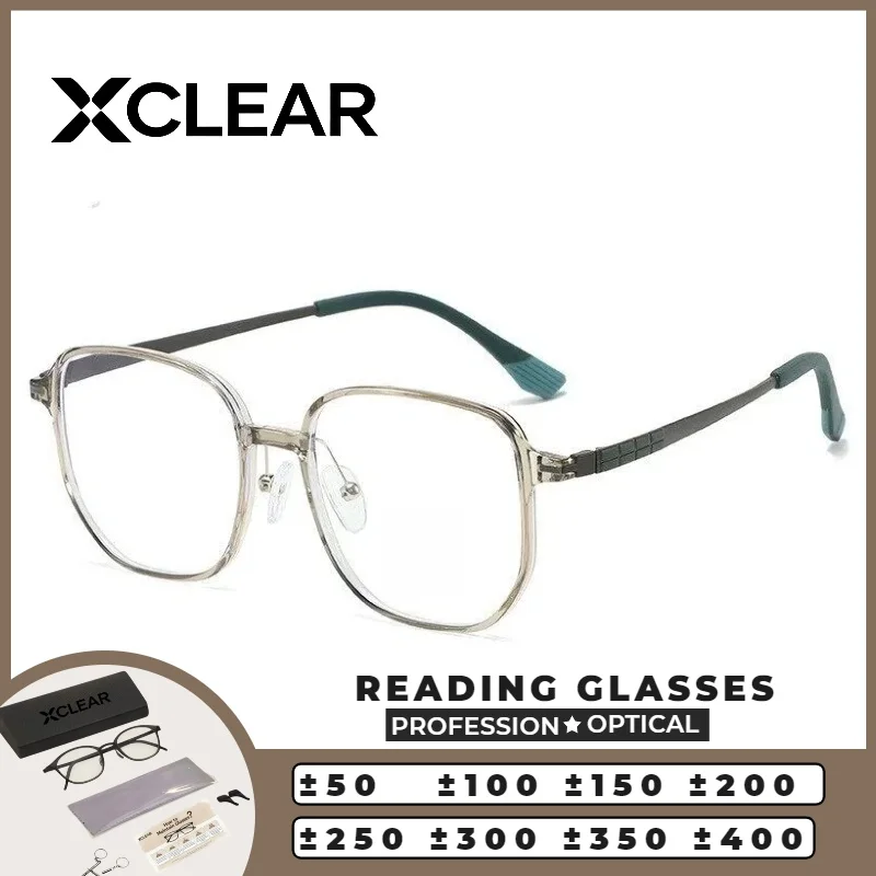 XCLEAR Ultralight Reading Glasses Lightweight Rectangle Optical Anti Blue Ray light Progressive Prescription Eyeglasses Classic
XCLEAR Ultralight Reading Glasses Lightweight Rectangle Optical Anti Blue Ray light Progressive Prescription Eyeglasses Classic