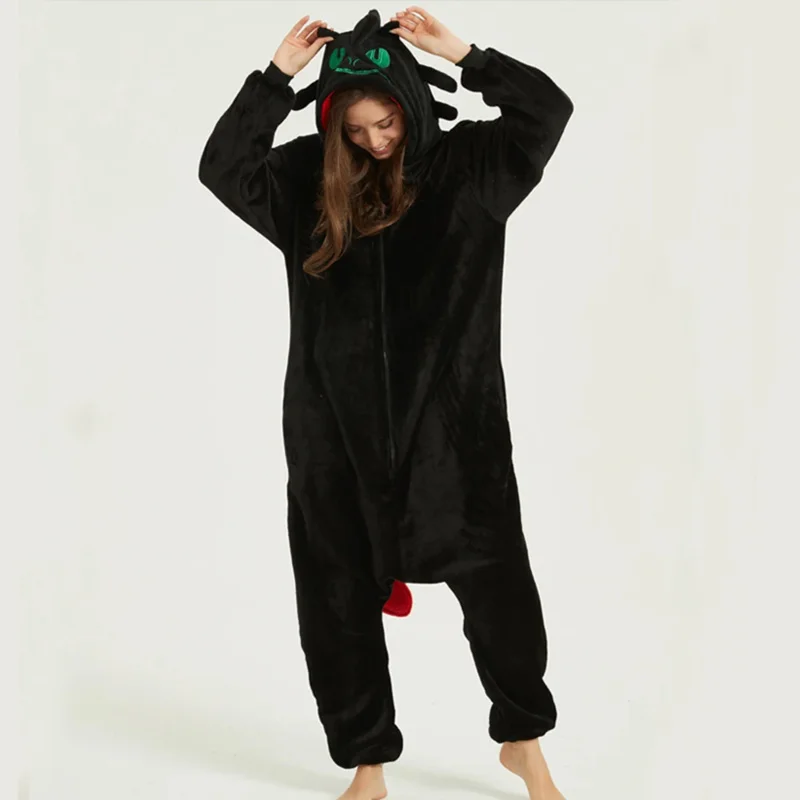 New 2025 Anime Black Dragon Costume Kigurumi Onesies Pijimas Animal Winter Flannel Pajamas Unisex Adults Halloween Party RQR90
New 2025 Anime Black Dragon Costume Kigurumi Onesies Pijimas Animal Winter Flannel Pajamas Unisex Adults Halloween Party RQR90