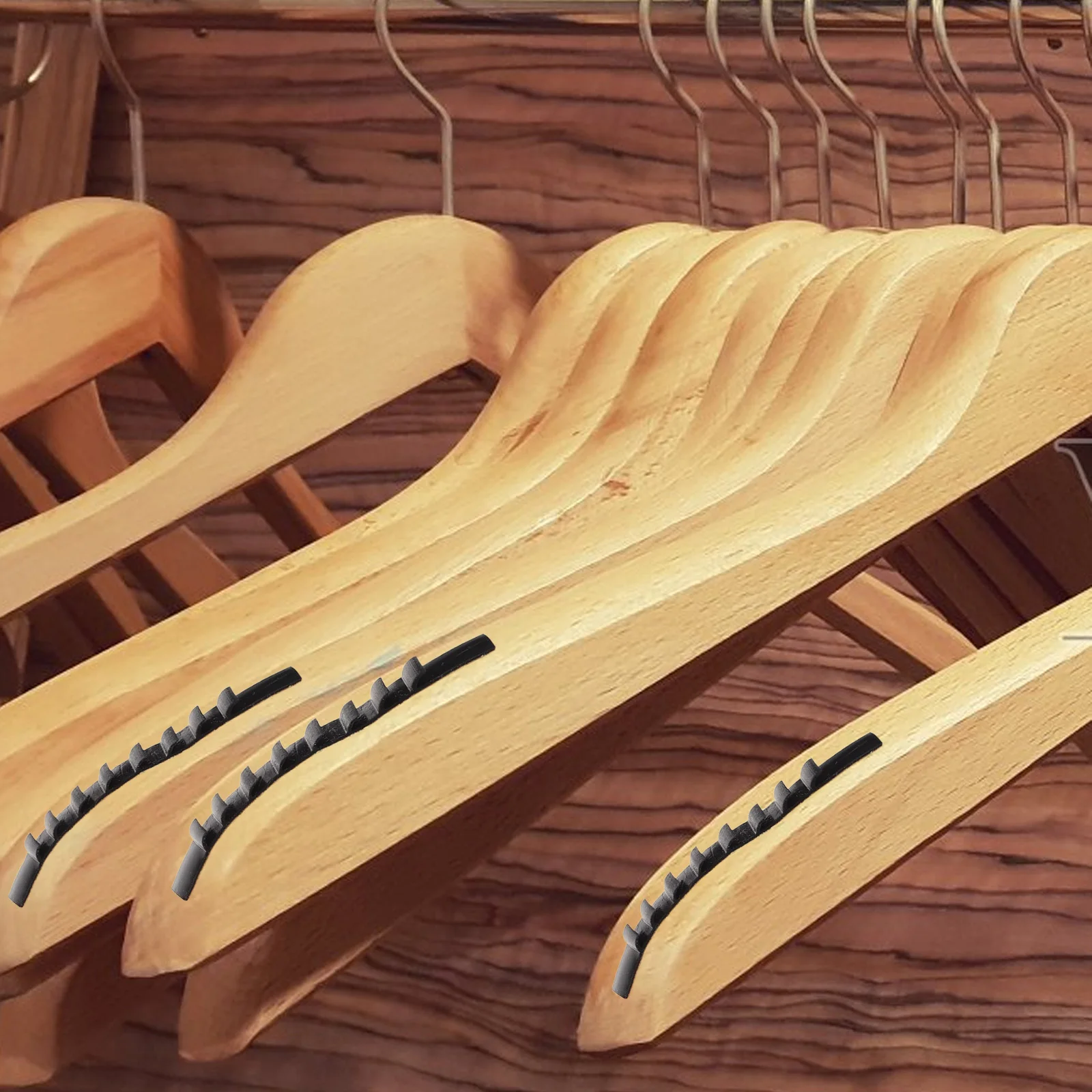 100pcs Anti Slip Wooden Hanger Grips Silicone Strips Non Skid Clothes Hangers Adhesive Strips For Home Storage Display
100pcs Anti Slip Wooden Hanger Grips Silicone Strips Non Skid Clothes Hangers Adhesive Strips For Home Storage Display