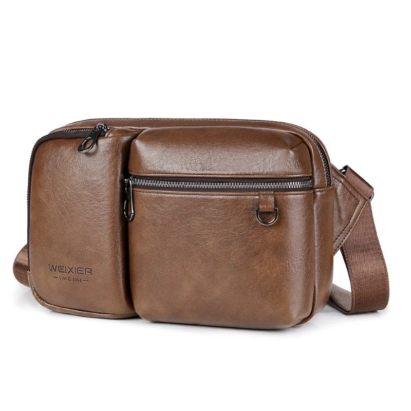 Men's Shoulder Bag Large Capacity Casual Crossbody Bags Trendy and High-end Solid Color PU Material
Men's Shoulder Bag Large Capacity Casual Crossbody Bags Trendy and High-end Solid Color PU Material