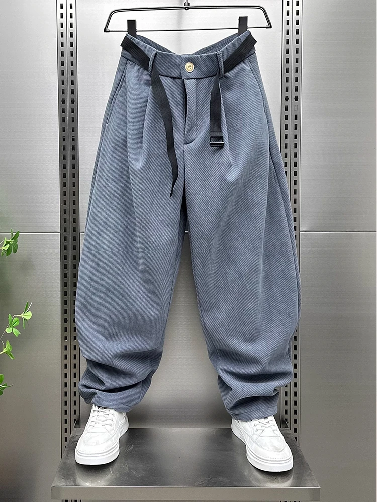 Spring Autumn Pure Color Corduroy Men's Casual Pants Loose Belted Straight Leg Retro American Long Trousers Youth Faion
Spring Autumn Pure Color Corduroy Men's Casual Pants Loose Belted Straight Leg Retro American Long Trousers Youth Faion